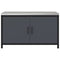 vidaXL Kitchen Storage Cabinet with Shelf with Door Anthracite Steel