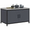 vidaXL Kitchen Storage Cabinet with Shelf with Door Anthracite Steel