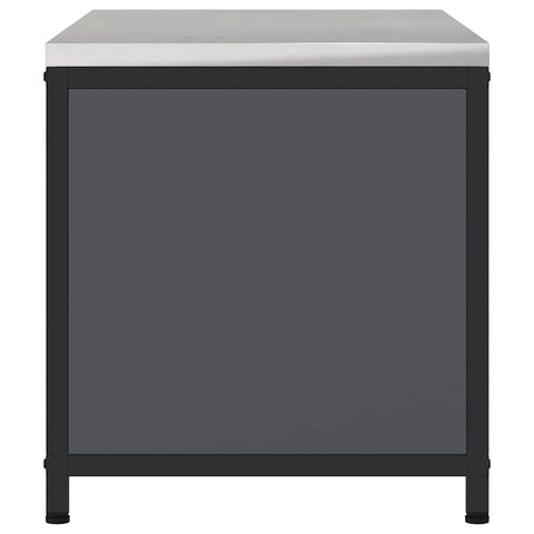 vidaXL Kitchen Storage Cabinet with Shelf with Door Anthracite Steel