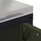 vidaXL Kitchen Storage Cabinet with Shelf with Door Olive green Steel