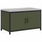 vidaXL Kitchen Storage Cabinet with Shelf with Door Olive green Steel