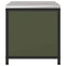 vidaXL Kitchen Storage Cabinet with Shelf with Door Olive green Steel