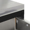 vidaXL Kitchen Storage Cabinet with Shelf Silver Stainless steel