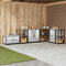 vidaXL Kitchen Storage Cabinet with Shelf Silver Stainless steel
