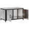 vidaXL Kitchen Storage Cabinet with Shelf Silver Stainless steel