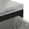 vidaXL Kitchen Storage Cabinet with Shelf Silver Galvanised steel