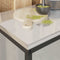 vidaXL Kitchen Storage Cabinet with Shelf Silver Galvanised steel