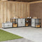 vidaXL Kitchen Storage Cabinet with Shelf Silver Galvanised steel