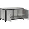 vidaXL Kitchen Storage Cabinet with Shelf Silver Galvanised steel