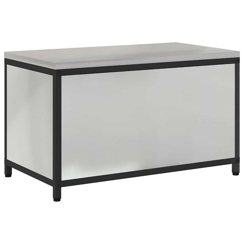 vidaXL Kitchen Storage Cabinet with Shelf Silver Galvanised steel