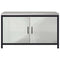 vidaXL Kitchen Storage Cabinet with Shelf Silver Galvanised steel