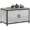 vidaXL Kitchen Storage Cabinet with Shelf Silver Galvanised steel