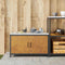 vidaXL Kitchen Storage Cabinet with Shelf Rusty Weathering steel