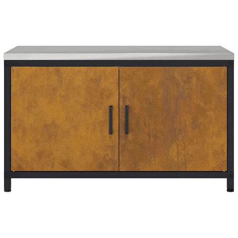 vidaXL Kitchen Storage Cabinet with Shelf Rusty Weathering steel