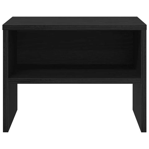vidaXL Bedside Cabinet 2 pcs Black oak 40 x 40 x 30 cm Engineered wood