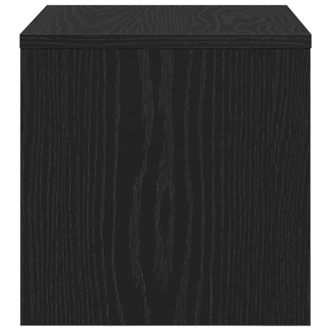 vidaXL Bedside Cabinet 2 pcs Black oak 40 x 40 x 30 cm Engineered wood