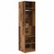 vidaXL Wardrobe with Shelf with Storage Old wood Engineered wood