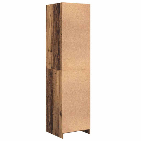 vidaXL Wardrobe with Shelf with Storage Old wood Engineered wood