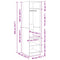 vidaXL Wardrobe with Shelf with Storage Old wood Engineered wood