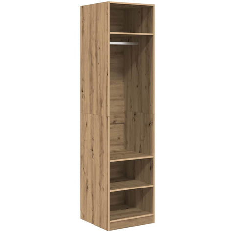 vidaXL Wardrobe with Shelf with Storage Artisan oak Engineered wood