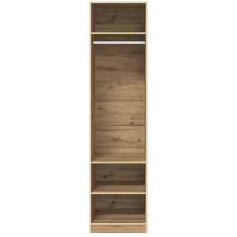 vidaXL Wardrobe with Shelf with Storage Artisan oak Engineered wood