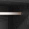 vidaXL Wardrobe with Shelf Black oak 50 x 50 x 200 cm Engineered wood