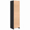 vidaXL Wardrobe with Shelf Black oak 50 x 50 x 200 cm Engineered wood