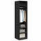 vidaXL Wardrobe with Shelf Black oak 50 x 50 x 200 cm Engineered wood