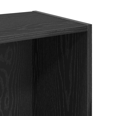 vidaXL Bookcase Black oak 40 x 30 x 77 cm Engineered wood
