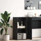 vidaXL Bookcase Black oak 40 x 30 x 77 cm Engineered wood