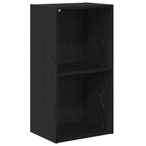 vidaXL Bookcase Black oak 40 x 30 x 77 cm Engineered wood