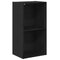 vidaXL Bookcase Black oak 40 x 30 x 77 cm Engineered wood