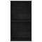 vidaXL Bookcase Black oak 40 x 30 x 77 cm Engineered wood