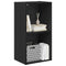 vidaXL Bookcase Black oak 40 x 30 x 77 cm Engineered wood