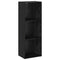 vidaXL Bookcase Black oak 40 x 30 x 114 cm Engineered wood