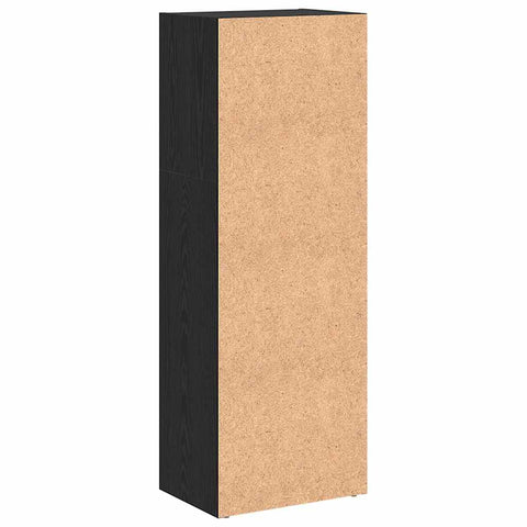 vidaXL Bookcase Black oak 40 x 30 x 114 cm Engineered wood