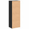 vidaXL Bookcase Black oak 40 x 30 x 114 cm Engineered wood
