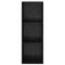 vidaXL Bookcase Black oak 40 x 30 x 114 cm Engineered wood