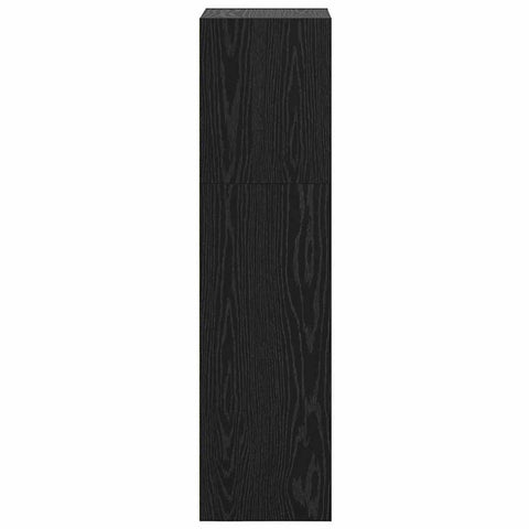 vidaXL Bookcase Black oak 40 x 30 x 114 cm Engineered wood