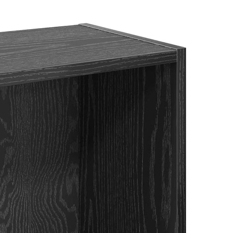 vidaXL Bookcase Black oak Particle board
