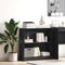 vidaXL Bookcase Black oak Particle board