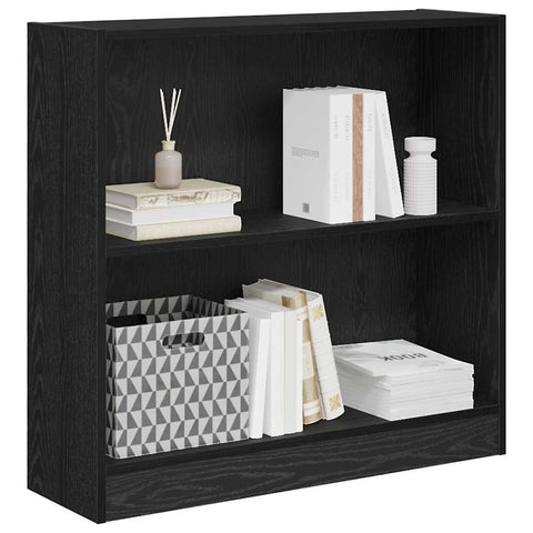vidaXL Bookcase Black oak Particle board