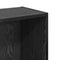 vidaXL Bookcase Black oak Particle board