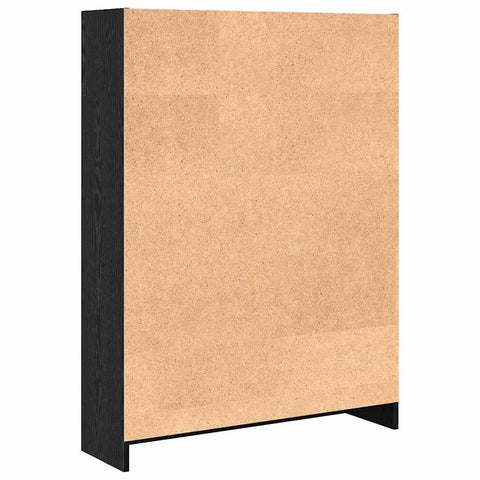 vidaXL Bookcase Black oak Particle board