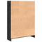 vidaXL Bookcase Black oak Particle board