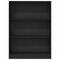 vidaXL Bookcase Black oak Particle board