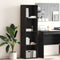 vidaXL Bookcase Black oak 40 x 30 x 152 cm Engineered wood