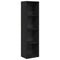 vidaXL Bookcase Black oak 40 x 30 x 152 cm Engineered wood