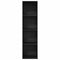 vidaXL Bookcase Black oak 40 x 30 x 152 cm Engineered wood