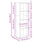 vidaXL Bookcase Black oak 40 x 30 x 152 cm Engineered wood